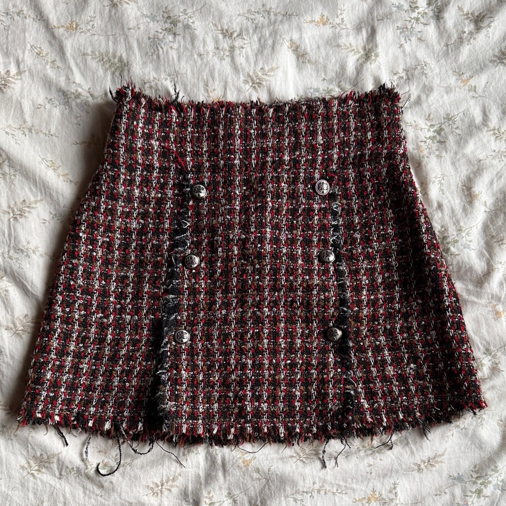 Zara tartan print mini skirt size XS in great condition never worn